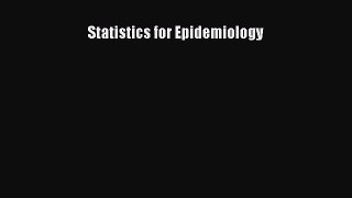 Statistics for Epidemiology  Free Books