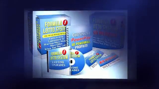 Formula 1 Lotto System - Creating More Lottery Winners