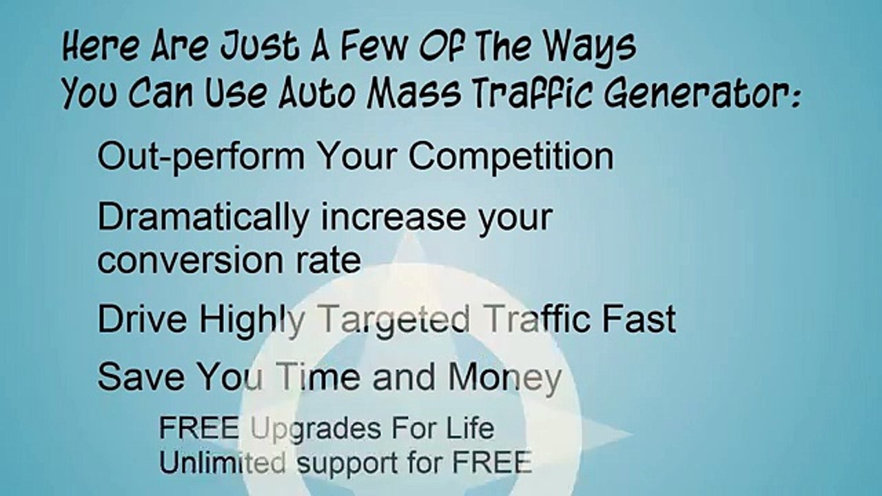 Auto Mass Traffic Generator - How To Get More Traffic To Your Site...