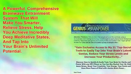 Genius Brain Power MP3 Audio Package