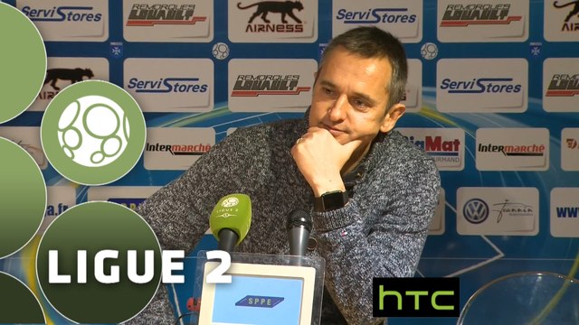 Conférence de presse AJ Auxerre - Evian TG FC (3-1) : Jean-Luc VANNUCHI (AJA) - Romain REVELLI (EVIAN) - 2015/2016