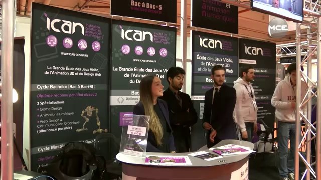Paris Games Week : l'ICAN, l'école du jeux vidéo, présente sur le salon !