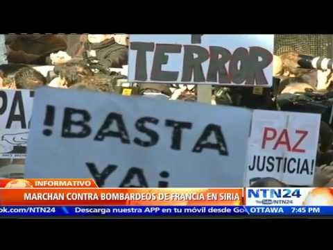Concentraciones en Reino Unido y España piden poner fin a los bombardeos en Siria