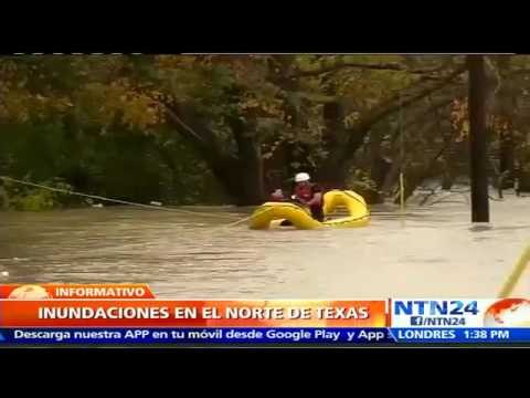 Inundaciones causan estragos en carreteras del norte de Texas