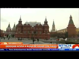 Erdogan advierte a Putin que "no juegue con fuego" en la guerra civil siria