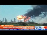 Al menos ocho heridos durante incendio en una refinería de Pemex en el sur de México