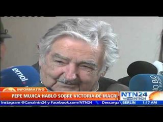 Mujica desea que a Macri le vaya bien como presidente de porque así a Uruguay le "va fenómeno"