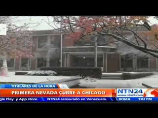 Chicago es azotada en la primera tormenta invernal de la temporada