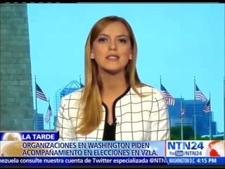 Organizaciones de DD.HH. en Washington piden vigilancia y acompañamiento durante elecciones en Vzla.
