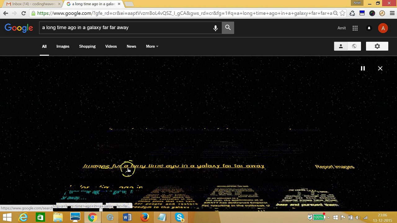 How to get- Star Wars Google Easter Egg 2015