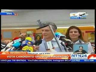 Mauricio Macri augura el comienzo de “nueva etapa en Argentina” tras depositar su voto