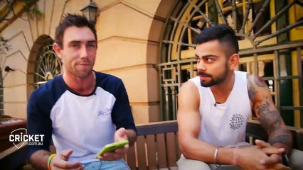 Glenn Maxwell take Interview of Virat Kohli ll must watch