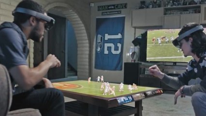 Microsoft&apos;s NFL of the future: Holograms and Marshawn Lynch bursting through your wall