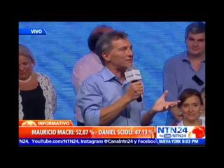 Macri asegura que Argentina está a las puertas de "un cambio de época" tras su elección