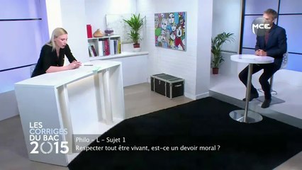 Bac 2015: correction vidéo complète sujet philo Bac L « Respecter tout être vivant, est-ce un devoir moral ? »