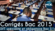 Bac 2015: corrigés vidéo Sciences de la Vie et de la Terre obligatoire et spécialité Bac S !