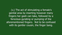 finger blast meaning and pronunciation