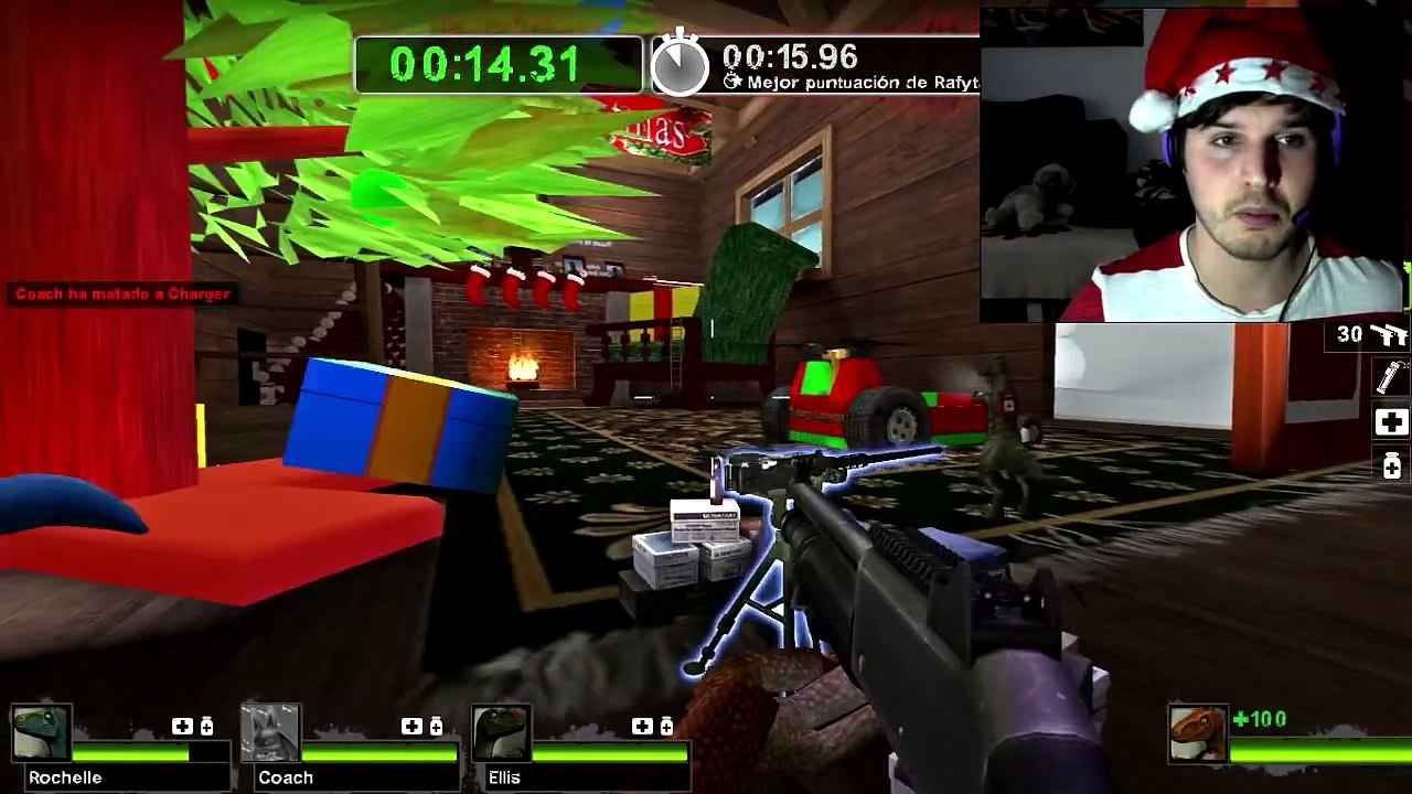 Vlog + Gameplay - Feliz Navidad ! Gracias A Todos Y Left For Dead 2 Con Velociraptors Y.. LUCARIO !