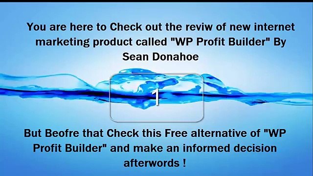 DON’T BUY WP Profit Builder – WP Profit Builder VIDEO REVIEW