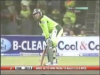 Abdul razzaq  109runs with 72 balls against south africa