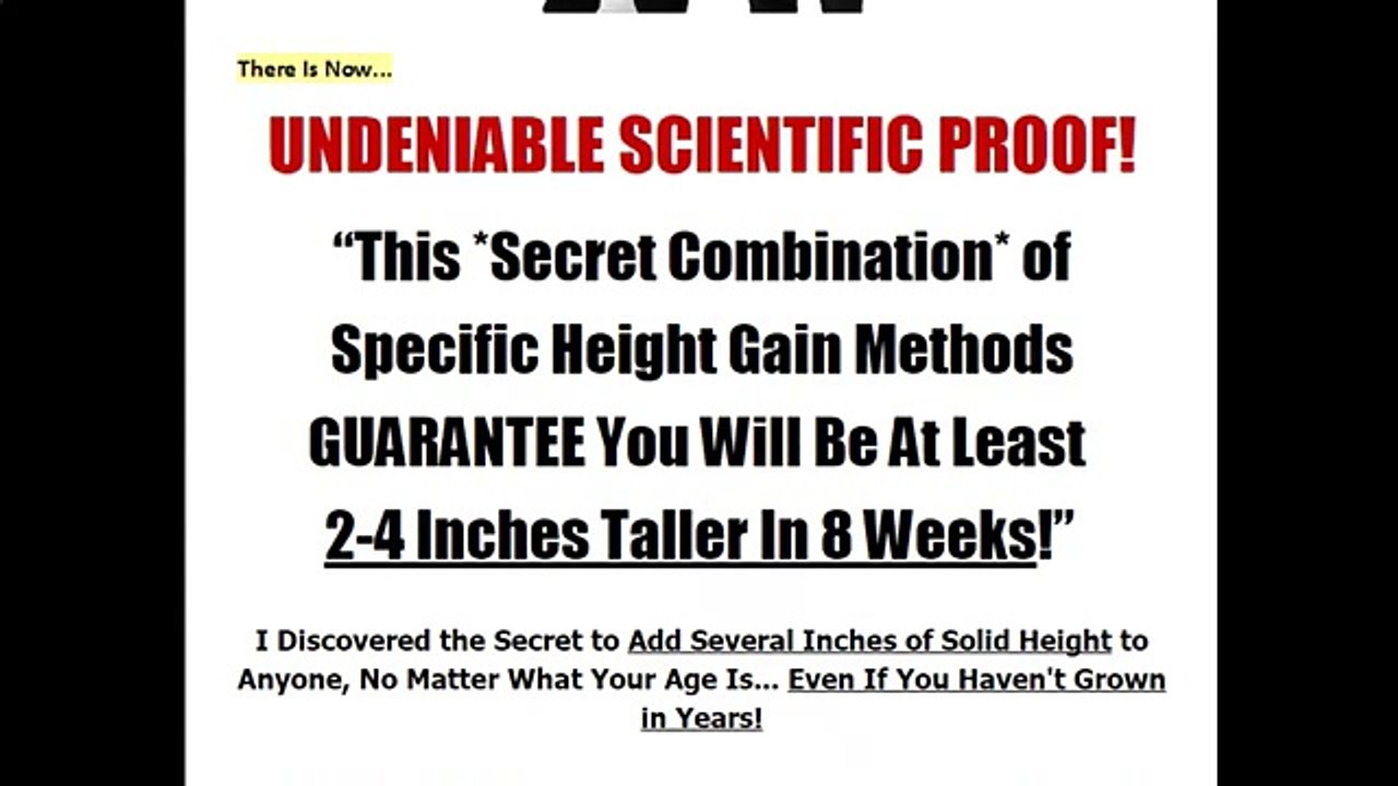 Grow Taller 4 Idiots  Find out How a 26 Year Old Male Went from 5'7 to 5'11 After Puberty