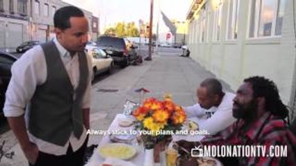 Having a Dinner with Homeless People - Thanksgiving