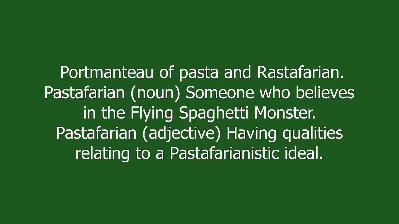 Pastafarian meaning and pronunciation video Dailymotion