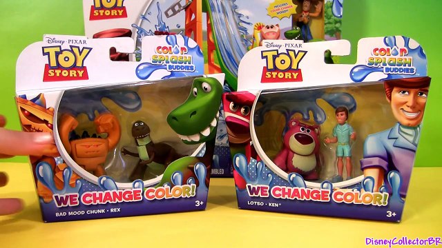 Cars Color Changers in Toy Story Slide n Surprise Playground Color Splash Buddies Disney P