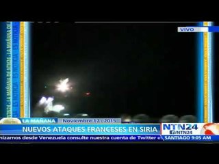 Francia continúa su ofensiva militar contra EI y lanza su segundo ataque en menos de 24 horas