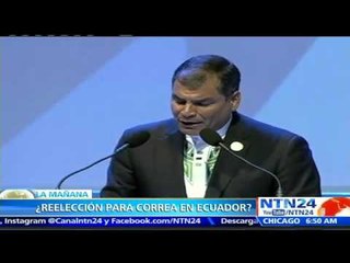 Presidenta del Parlamento de Ecuador apoya posible reelección de Rafael Correa en 2017