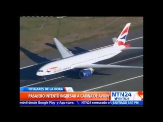 Alerta por avión de British Airways que aterrizó en Bostón: intentaron forzar una salida