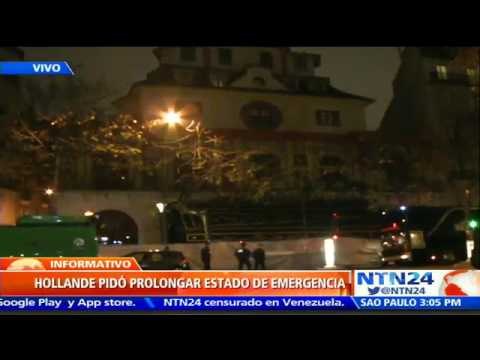 Cientos de personas realizan vigilia en París en honor a las víctimas asesinadas en el teatro