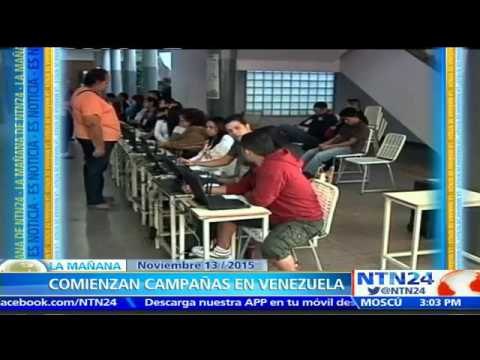 Comienza campaña para elecciones parlamentarias en medio de tensión chavista y la fuerza opositora