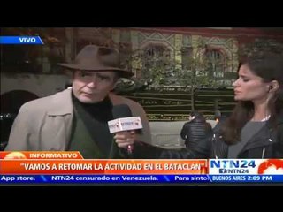 Vamos a retomar actividades “lo más rápido posible”: Dueño del teatro Bataclan,