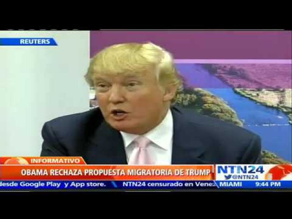Obama rechaza política de deportación forzada de inmigrantes indocumentados propuesta por Trump