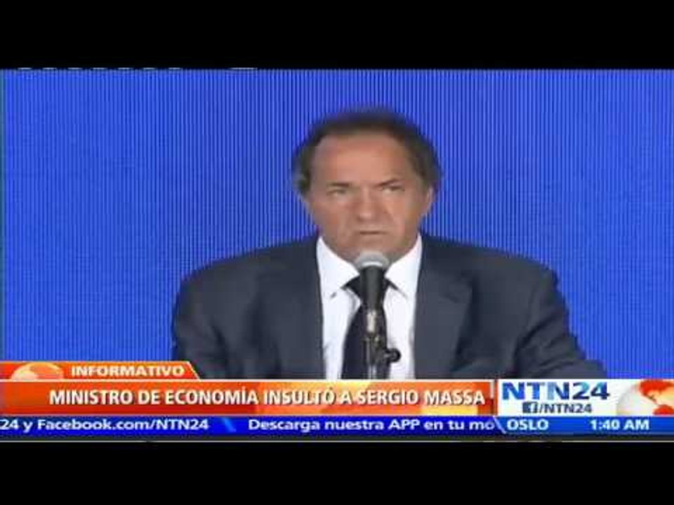 En video: Ministro de Economía argentino insulta al excandidato presidencial Sergio Massa