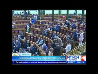 Tribunal Constitucional español suspende declaración independentista de Cataluña