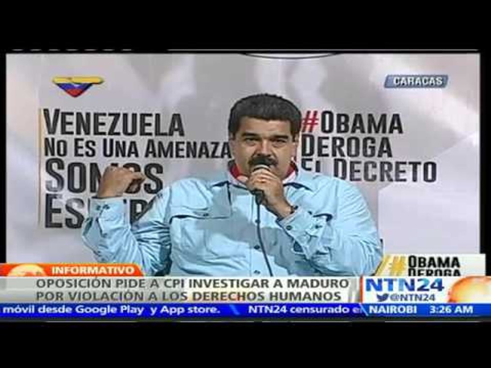 Opositores demandan a Nicolás Maduro ante la Corte Penal Internacional por delitos de lesa humanidad