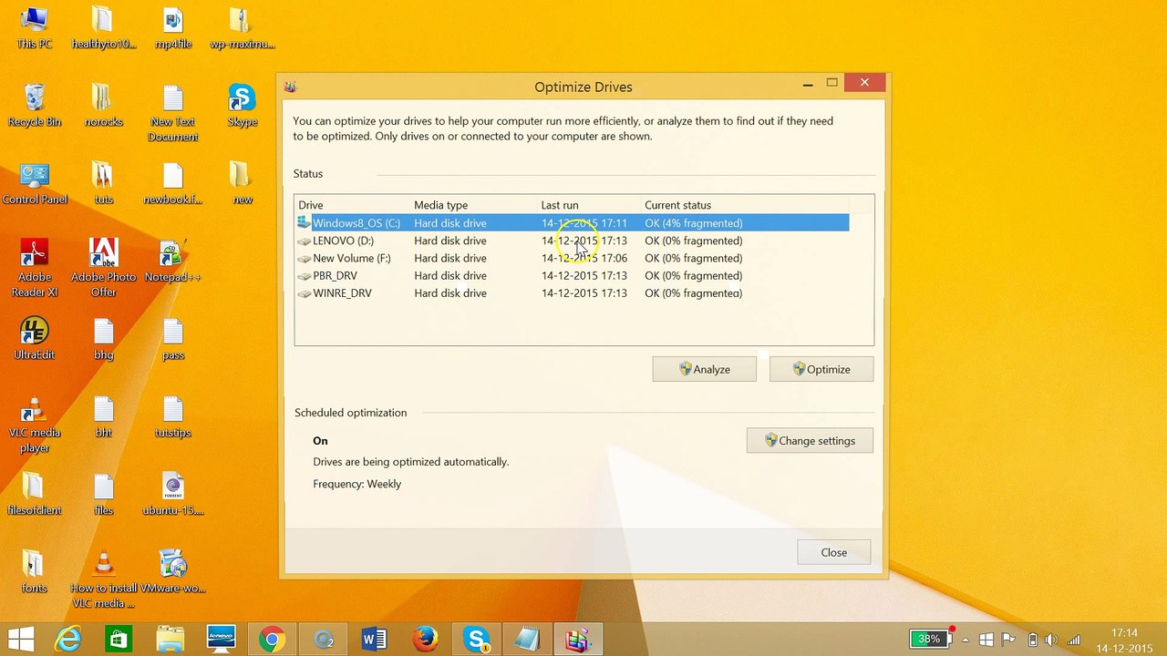 How to Defragment Hard Drive on Windows 8 or 8.1 Systems ?