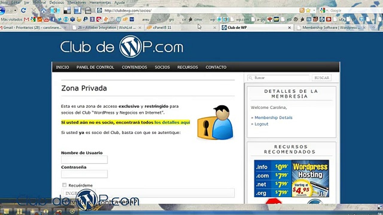 Plugin para WordPress - WishList Member