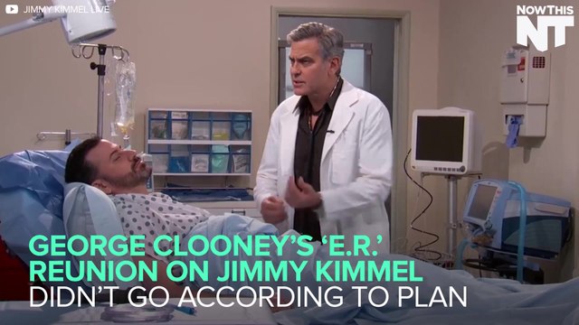 George Clooney Appears On Jimmy Kimmel Live For An E.R. Reunion