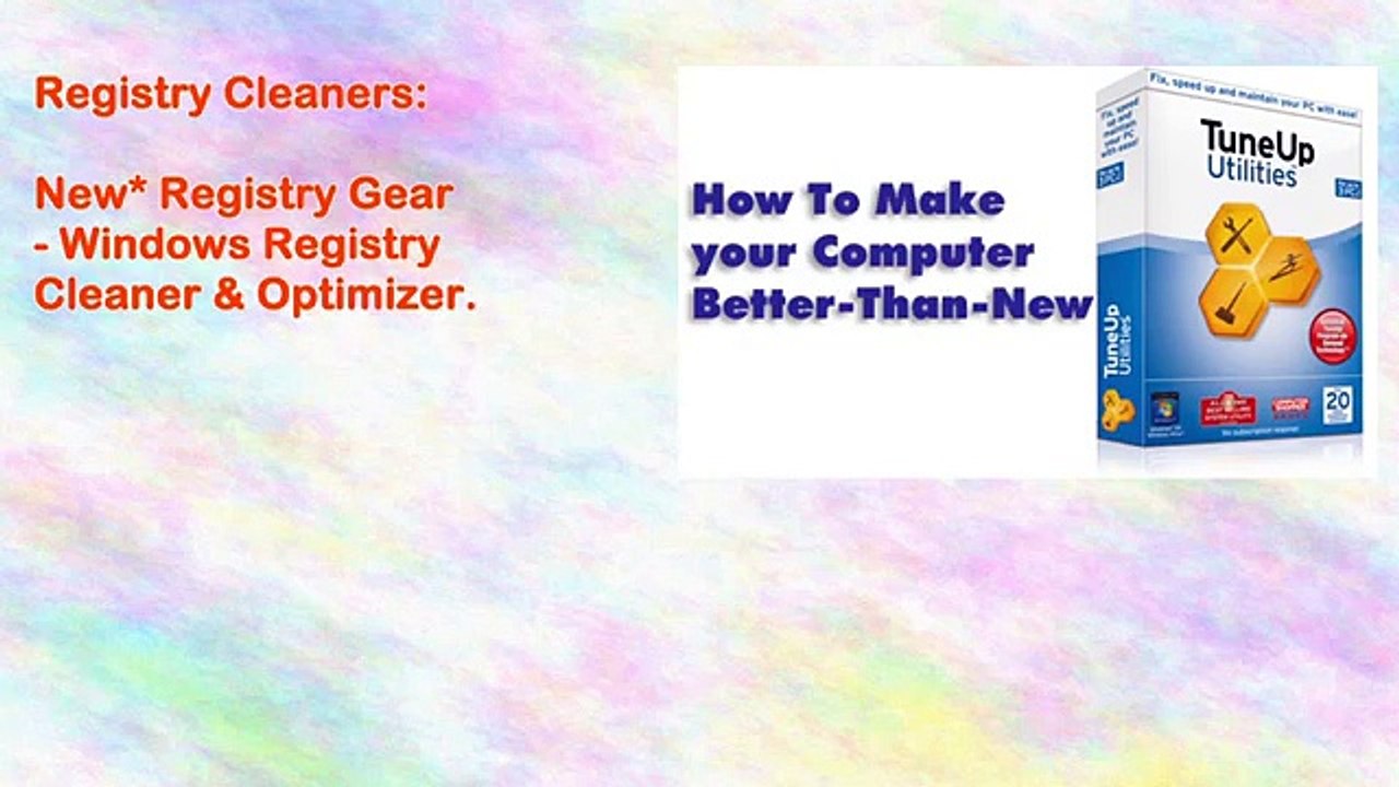 New* Registry Gear - Windows Registry Cleaner & Optimizer.