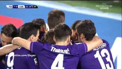 Borja Valero Goal HD - Fiorentina 1-0 Carpi - 03-02-2016