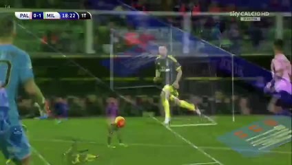 Carlos Bacca Goal - US Palermo 0-1 AC Milan 03.02.2016