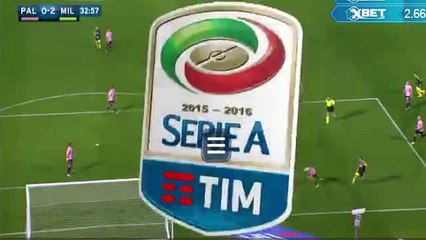 M'Baye Niang Penalty - Palermo 0-2  AC Milan 03.02.2016 HD