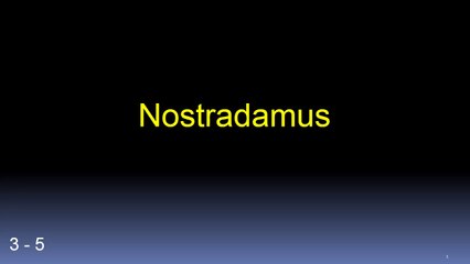 Quatrain 5 - Centurie 3