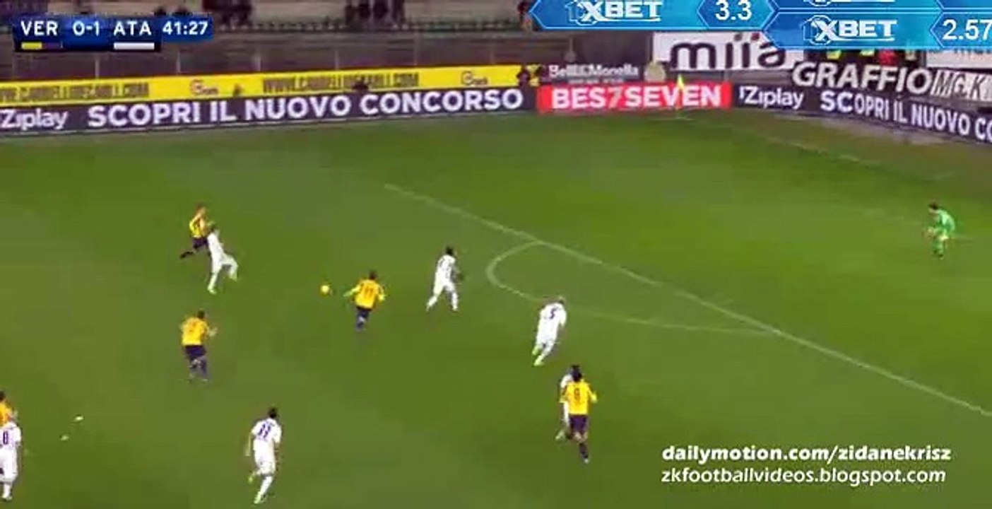 Luca Siligardi GOAL - Hellas Verona 1-1 Atalanta 03.02.2016