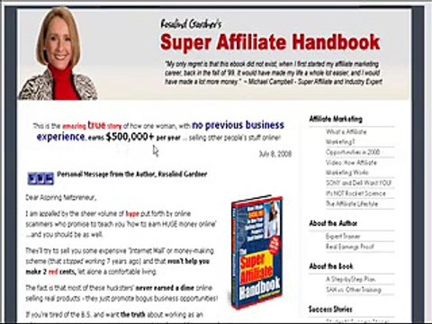 Rosalind Gardner Super Affiliate Handbook - Make $5000+/mth!