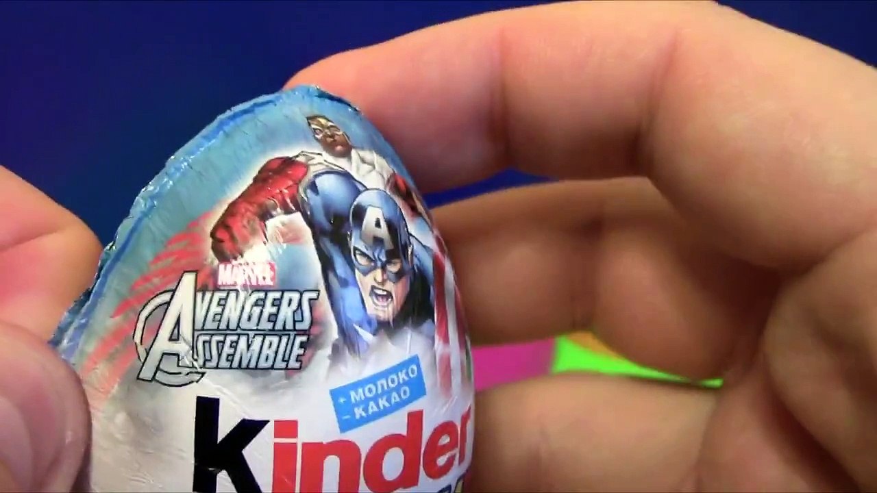 3 Kinder Surprise eggs Hello Kitty Natoons MARVEL Avengers Assemble