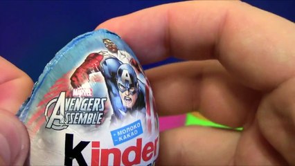 3 Kinder Surprise eggs Hello Kitty Natoons MARVEL Avengers Assemble